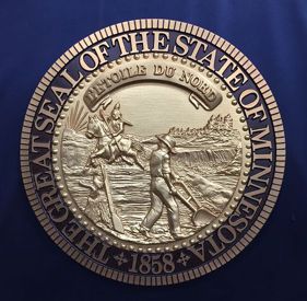 Minnesota Bronze Ox Seal with rim color